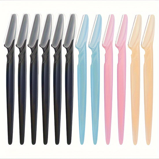 Set of 3 to 24 Eyebrow Razors And Facial Hair Trimmers, Grooming Kit for Both Men And Women to Remove Facial Hair.