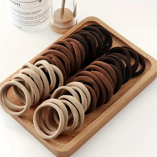 50pcs/100pcsHigh elastic hair loop French style thick Women&