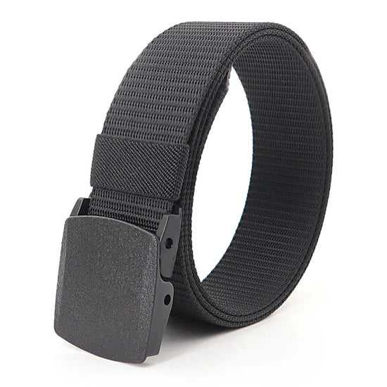 38mm Tactical Waist Belt Unisex Lightweight Weave Fabric with Plastic Buckle for Airport Security Men Women Camouflage Style