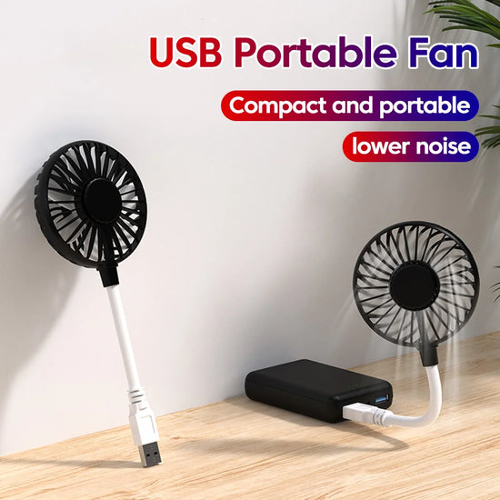Portable Small Fan USB Fan Mini Silent Office Desk Fan For Summer Outdoors And Travel USB Cooling Fan Mini Play Plug Fans ﻿