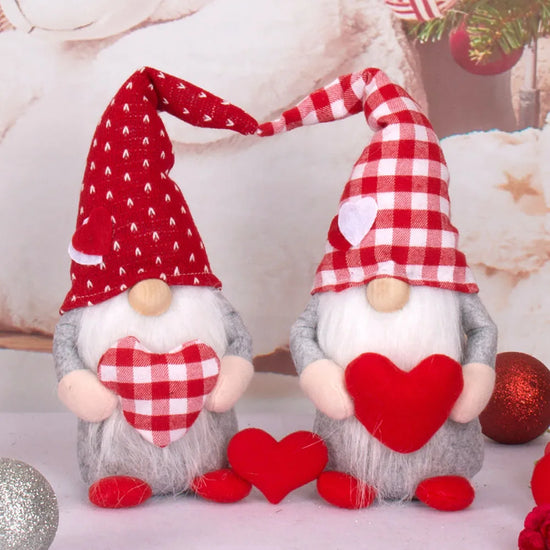 1 Love Rudolf Faceless Elderly Couple Doll Window Display Mother Valentine&