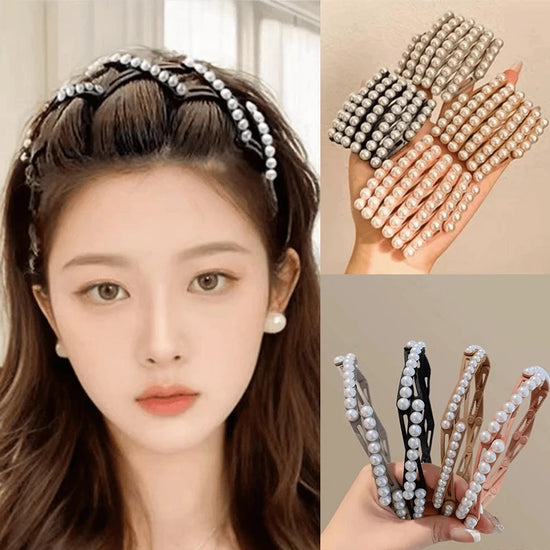 Fashion Folding Headband For Women Girls Creative Face Wash Hairband Bangs Forehead Broken Hair Fixed Hair Accessories