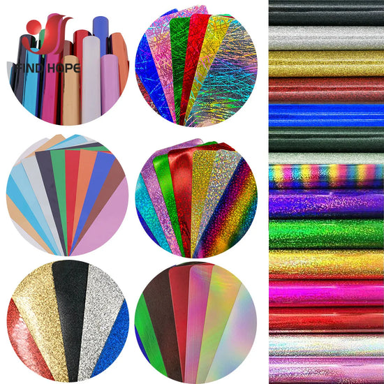 19 x 12in 32 Colors Heat Transfer Vinyl Iron on T-shirts Hot Press Film DIY Garment Fabric Printing Decoration For Cut Cameo