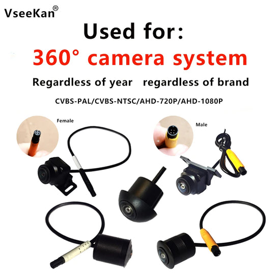 Camera for Car 360° Panoramic Surround View Camera CVBS 720p 1080p 2D 3D Front Back Left Right