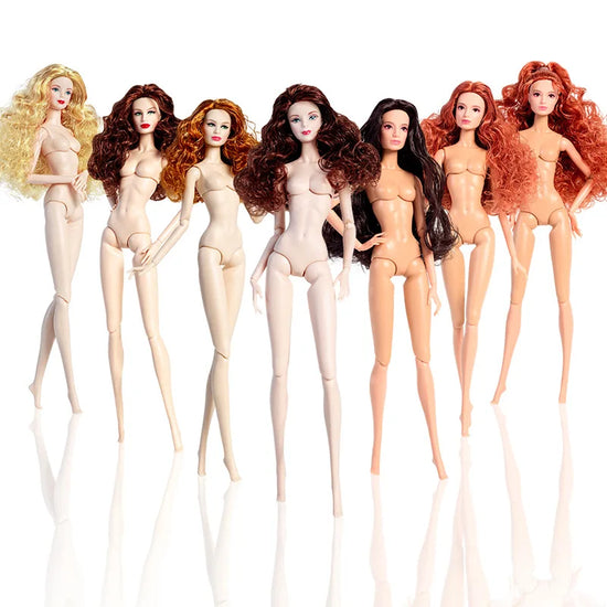 European Fashion 1/6 BJD Doll Body Blond Hair Daily Outfit Party Cute Gown for BJD Doll 12&